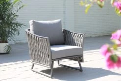 OUTFLEXX Oranger Blossom Lounge-Set, Anthrazit, Alu/XL Geflecht, 4-teilig, Inkl. Sitz- Und Rückenkissen, Tisch 120 X 70 X 42 Cm -Gartenmöbel Geschäft 6 20569.jpg