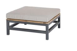 OUTFLEXX Ecklounge, Anthrazit, Alu/Akazie, 5 Personen, Inkl. Polster In Grau, Tisch 80 X 80 Cm Und Hocker -Gartenmöbel Geschäft 6 21016.jpg