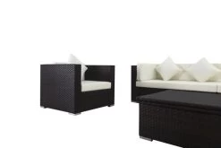 OUTFLEXX Loungemöbel-Set, Braun, Polyrattan, Für 8 Personen, Inkl. Loungetisch, Wasserfeste Kissenbox -Gartenmöbel Geschäft 7 1301 BOX D.jpg