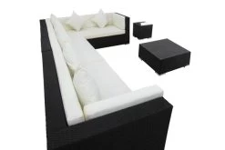 OUTFLEXX Loungemöbel-Set, Schwarz, Polyrattan, Für 8 Personen, Inkl. Kaffeetisch, Wasserfeste Kissenbox -Gartenmöbel Geschäft 7 1380 BOX B.jpg