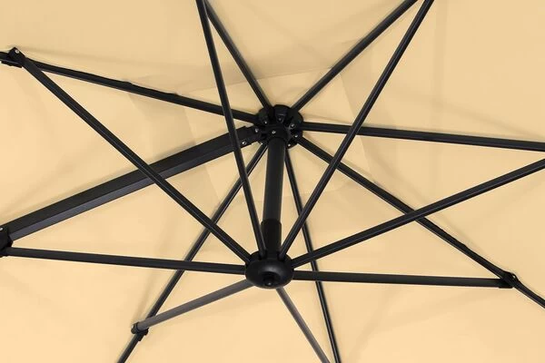 Schneider® SCHNEIDER Rhodos Eco Twist Ampelschirm, Natur, Quadratisch, 270 X 270 Cm 9 Schneider® SCHNEIDER Rhodos Eco Twist Ampelschirm, Natur, Quadratisch, 270 X 270 Cm – Bild 7