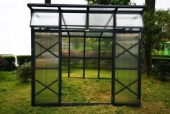 OUTFLEXX Gewächshaus, Anthrazit, Alu/Polycarbonat, 271x271x241/180cm, 4 Fenster, 10 Mm Wandstärke -Gartenmöbel Geschäft 7 18177.jpg