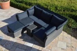 Ploß Rocking Loungeset, Grau/braun-meliert, Polyrattan, 5-6 Personen, Inkl. Sonnendach -Gartenmöbel Geschäft 7 18220.jpg