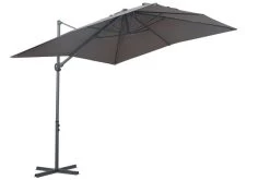 OUTFLEXX Ampelschirm, Anthrazit, Pulverbesch. Aluminium, 250x250cm, Inkl. Plattenständer -Gartenmöbel Geschäft 7 18354.jpg