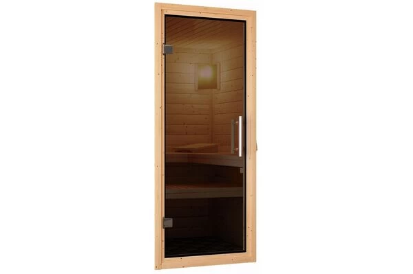 KARIBU Systemsauna Siirin, Fichtenholz 68mm, Eckeinstieg, Ca. 3m² 9 KARIBU Systemsauna Siirin, Fichtenholz 68mm, Eckeinstieg, Ca. 3m² – Bild 7