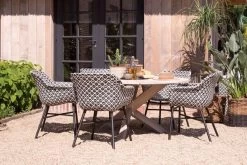 HARTMAN Delphine Armlehnensessel, Schwarz/weiß, Alu/Kunststoff -Gartenmöbel Geschäft 7 18696.jpg