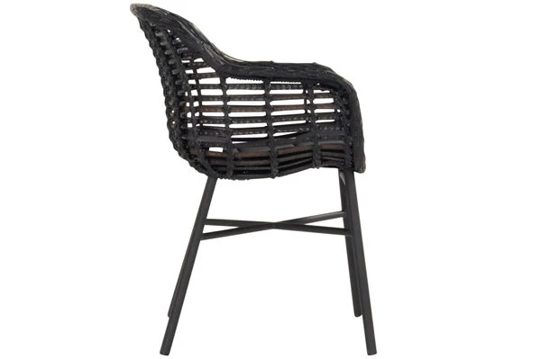HARTMAN Cecilia Diningsessel, Schwarz, Alu / Polyrattan, 62 X 62 X 84 Cm 9 HARTMAN Cecilia Diningsessel, Schwarz, Alu / Polyrattan, 62 X 62 X 84 Cm – Bild 7