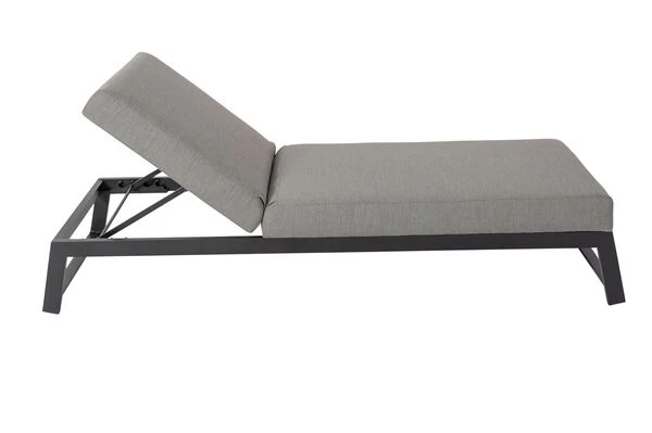 OUTFLEXX Allure Sonnenliege, Flanelle, Alu/Sunbrella, 211 X 74 X 44,5 Cm, Verstellbare Kopfstütze 9 OUTFLEXX Allure Sonnenliege, Flanelle, Alu/Sunbrella, 211 X 74 X 44,5 Cm, Verstellbare Kopfstütze – Bild 7