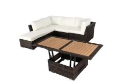 OUTFLEXX Loungemöbel, Polyrattan, Braun Marmoriert, Inkl. Loungetisch, Abdeckhaube, Ersatzbezug, Wasserfeste Kissenbox -Gartenmöbel Geschäft 7 7759 BOX X 4.jpg