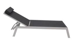 VILLANA Gartenliege, Silber/schwarz, Aluminium/Textil, 198 X 60 X 32 Cm, Verstellbar 19 VILLANA Gartenliege, Silber/schwarz, Aluminium/Textil, 198 X 60 X 32 Cm, Verstellbar -Gartenmöbel Geschäft 8 13400.jpg