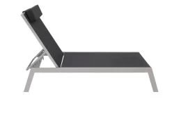 VILLANA 2er-Set Sonnenliegen, Silber/schwarz, Alu/Textil, 198x66x32cm, Mit Beistelltisch 45x45cm -Gartenmöbel Geschäft 8 13886.jpg