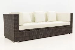 OUTFLEXX 3-Sitzer Sofa, Braun Marmoriert, Polyrattan, 210 X 85 X 70 Cm, Wasserfeste Kissenbox -Gartenmöbel Geschäft 8 15734 1 BOX.jpg