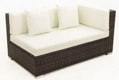 OUTFLEXX 2-Sitzer Ecksofa, Braun Marmoriert, Polyrattan, 145 X 85 X 70 Cm, Wasserfeste Kissenbox, Armlehne Li. -Gartenmöbel Geschäft 8 15734 3 BOX.jpg