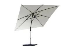 OUTFLEXX Ampelschirm, Creme, Pulverbesch. Aluminium, 300x300 Cm, Inkl. Plattenständer, Twist-Funktion -Gartenmöbel Geschäft 8 16108.jpg