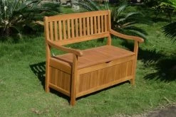 Ploß Aufbewahrungsbank, FSC-Akazie, 107 X 59 X 90 Cm, Inkl. Zinkbeschlägen -Gartenmöbel Geschäft 8 16526.jpg