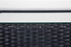 OUTFLEXX Loungemöbel-Set, Schwarz, Polyrattan, 5 Personen, Wasserfeste Kissenbox, Inkl. Kaffeetisch -Gartenmöbel Geschäft 8 18226 BOX B.jpg