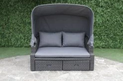 OUTFLEXX Fontana Loungebett, Grau, Polyrattan, Doppel-halbrund, Mit Unterschiebbaren Hockern, Dach Klappbar -Gartenmöbel Geschäft 8 18545.jpg