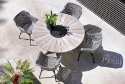 HARTMAN Delphine Armlehnensessel, Schwarz/weiß, Alu/Kunststoff -Gartenmöbel Geschäft 8 18696.jpg