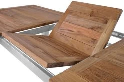 STERN Cardiff Esstischgruppe, Silber/taupe, Edelstahl/Teak, Tisch 200/260 X 100 Cm, 6 Multipositionssessel -Gartenmöbel Geschäft 8 19705.jpg