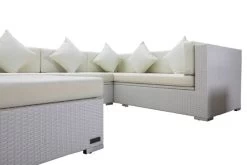 OUTFLEXX Loungemöbel-Set, Weiß, Polyrattan, Für 8 Personen, Inkl. Kaffeetisch, Wasserfeste Kissenbox -Gartenmöbel Geschäft 8 2510 BOX B.jpg