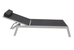 VILLANA Gartenliege, Silber/schwarz, Aluminium/Textil, 198 X 60 X 32 Cm, Verstellbar 20 VILLANA Gartenliege, Silber/schwarz, Aluminium/Textil, 198 X 60 X 32 Cm, Verstellbar -Gartenmöbel Geschäft 9 13400.jpg