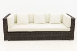 OUTFLEXX 3-Sitzer Sofa, Braun Marmoriert, Polyrattan, 210 X 85 X 70 Cm, Wasserfeste Kissenbox -Gartenmöbel Geschäft 9 15734 1 BOX.jpg