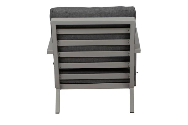 SIENA GARDEN Belia Loungesessel, Matt-silber, Aluminium, 79x91x81 Cm, Inkl. Polster Dunkelgrau 11 SIENA GARDEN Belia Loungesessel, Matt-silber, Aluminium, 79x91x81 Cm, Inkl. Polster Dunkelgrau – Bild 9