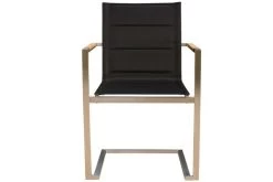 OUTFLEXX Esstischgarnitur, Edelstahl / Recyceltes FSC-Teak, Tisch 90 X 90 Cm, 4 Freischwinger Padded, Schwarz -Gartenmöbel Geschäft 9 17258.jpg