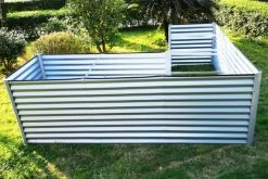 OUTFLEXX Eck-Hochbeet, Silber, Zincalume, 270x270x90x84cm -Gartenmöbel Geschäft 9 18173.jpg