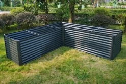 OUTFLEXX Eck-Hochbeet, Anthrazit, Zincalume, 270x270x90x84cm -Gartenmöbel Geschäft 9 18174.jpg