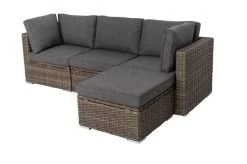 OUTFLEXX Loungegarnitur, Polyrattan/Teakholz, Tisch 160x90cm, Für 4 Personen, Wasserfeste Kissenbox -Gartenmöbel Geschäft 9 19392.jpg