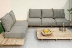 OUTFLEXX Loungemöbel, Natur, Recycled FSC®-Teak, 5 Sitzplätze, Inkl. Kissen -Gartenmöbel Geschäft 9 20304.jpg