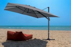 OUTFLEXX Ampelschirm, Anthrazit/grau, Alu/Polyester, 350x350cm, Inkl. Plattenständer -Gartenmöbel Geschäft 9 20363.jpg